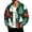 Green, variant on Mens Christmas Corduroy Zip Up Jacket Collared Long Sleeve Sweatshirts Cute Christmas Printed Fashion Overshirts with Pockets Outerwear for Daily Wear