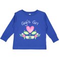 thumbnail image 3 of Inktastic Gigi's Girl Heart Flowers Girls Long Sleeve Toddler T-Shirt, 3 of 5