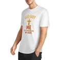 thumbnail image 2 of Camiseta de manga corta de algodón con gráfico "Dios me dio fe sobre el miedo", divertida, informal, de verano, 2 of 8