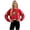 A1200 Red, variant on Cropped Sweatshirt for Women Football Graphic Crewneck Long Sleeve Drop Shoulder Loose Fit Game Day Clothes Sporty Fashion Short Length Top