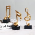 thumbnail image 2 of Injueey Estatua de música, escultura para el hogar, figurita, estante para teclado, arte de resina para interiores Decoración del hogar Tipo 2 Injueey HA010786-02B, 2 of 6