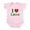 Petal Pink, variant on CafePress - I Love Lucca Infant Bodysuit - Baby Light Bodysuit, Size Newborn - 24 Months