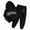 A133-Black, variant on Ccpelsie Boys Clothes 2 Piece Long Sleeve Hoodie Sweatshirt and Sweatpants Fall Winter Sweatsuit(Black,5-6 Years)