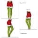 thumbnail image 5 of Leggings navideños para mujer con estampados alegres, cintura alta, corte ajustado - Talla XL Diversión festiva, 5 of 6