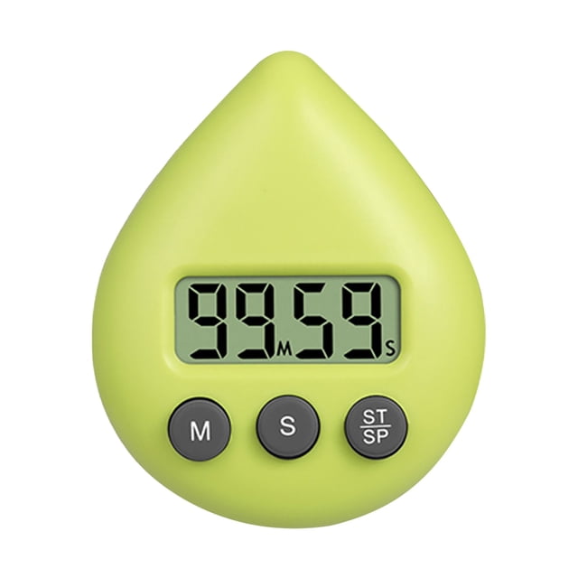 1Pcs Countdown Timer, Digital Kitchen Timer with Suction Cup & Magnet for Cooking Baking Studying, Loud Alarm & Easy Read Display (Yellow), 3X3In