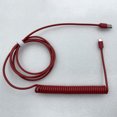 thumbnail image 2 of Cable De Datos Cable de datos de teclado mecánico Cable de aviador en espiral tipo C a cable enchufable USB, 2 of 9