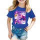 thumbnail image 1 of Moonsky Camisetas pop Hunt-ers de manga corta, jersey con estampado HUNTR/X, camisetas de verano, camisetas casuales holgadas para niñas, ropa gráfica Azul 100, 1 of 3