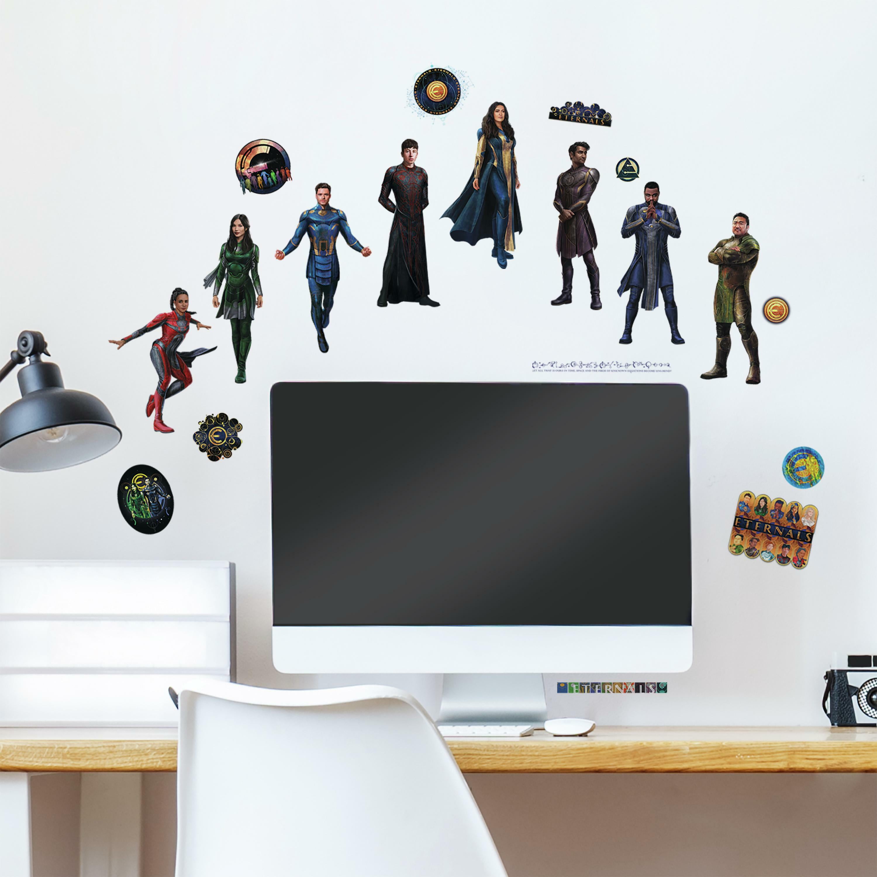 RoomMates Marvels Eternals Peel and Stick Wall Decals, Multicolor, 1.9 in x 11.16 in X 0.1 in