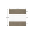 thumbnail image 2 of Covers & All Rideau Extérieur Transparent 12 Oz en Vinyle, Rideaux d'Extérieur pour Patio, Bâche Imperméable et Résistante aux Intempéries avec Oeillets en Laiton pour Pergola, Véranda, Gazebos, Balcon (8 H X 8 L Pieds Beige), 2 of 5