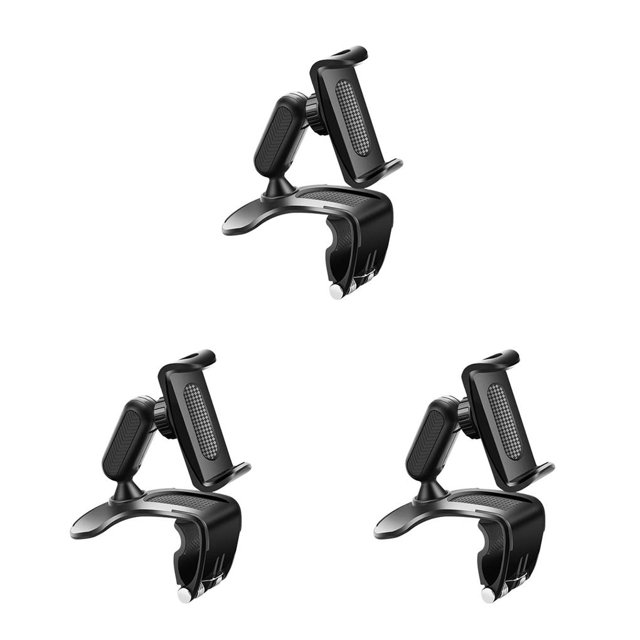 Riwesomey Car Mobile Phone Holder Dashboard Cradle Stand Vehicle Rearview Mirror Truck Auto Sunscreen Bracket Clip Cellphone Mount Type1 NO1