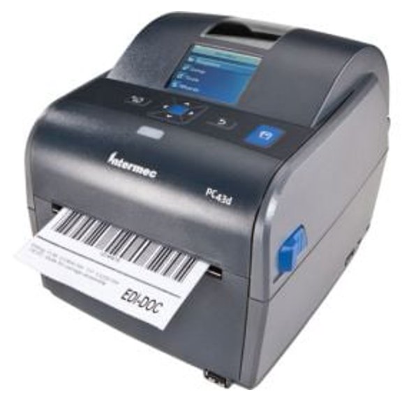 Restored Intermec PC43D Desktop Thermal Printer  4 Direct Thermal, 203dpi, LCD Display, USB/Ethernet, Real-Time Clock - PC43DA01100201 (Refurbished)