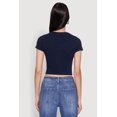 thumbnail image 5 of Womens Cropped Short Sleeve Crew Neck Tee, 5 of 5