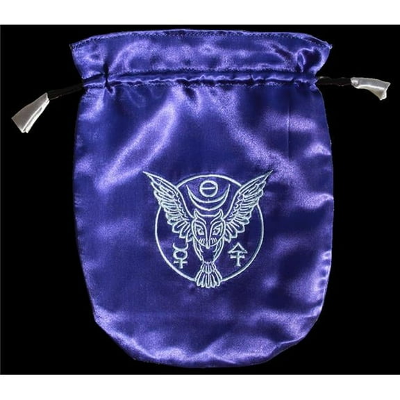 Eastgate Resource Blue Satin Owl Tarot Bag