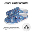 thumbnail image 6 of Fotbe Colorful Sailing Ship Pattern Women's Fuzzy Curly Fur Memory Foam Loafer Slippers Indoor Outdoor Slippers Winter Home Shoes-35/36, 6 of 7
