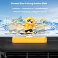 thumbnail image 2 of braveheart Temporary Parking Made Easy With Number Plate Ornament Using Steel Ball Sliders And Silent yellow, 2 of 6
