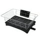 thumbnail image 1 of Escurridor de platos de acero inoxidable, juego compacto de escurridor y escurridor de platos. Negro, 1 of 9