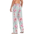 thumbnail image 6 of Bloom Cherry Floral Ghost Pajama Pants, Men's Lounge Pants Light with Drawstring and Pockets, Christmas New Year Birthday Father's Day Gifts, X-Large, 6 of 7