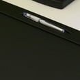 thumbnail image 3 of Black Leatherette 17 x 14 Top-Rail Conference Pad with Pen Well, 3 of 5