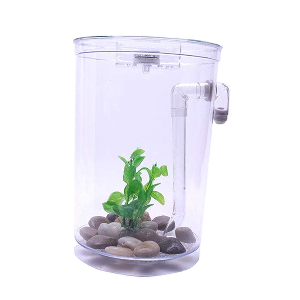 Desk Top Aquarium Lamp LED Mini Self Cleaning Fish Tank Light Office Home Decor 