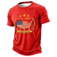 thumbnail image 4 of CCRFTGI 250 Anniversary Usa Flag Shirts for Kids Boys Girls Size 7 Patriotic Casual 4th Of July American Flag Striped Tshirt Freedom Summer Shirts 1776 Tee Tops Red 2-3 Years, 4 of 4