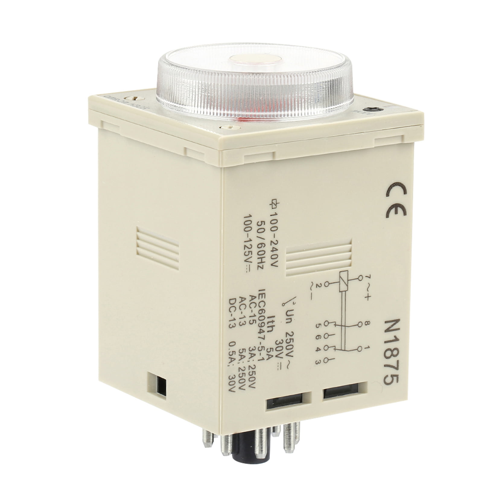 1.2S-300H Knob Control Time Relay 8-Pin 100-240VAC 100-125VDC,Delay Timer Relay,High Accuracy Large Contact Capacity. H3CR-A8 Delay Timer Relay