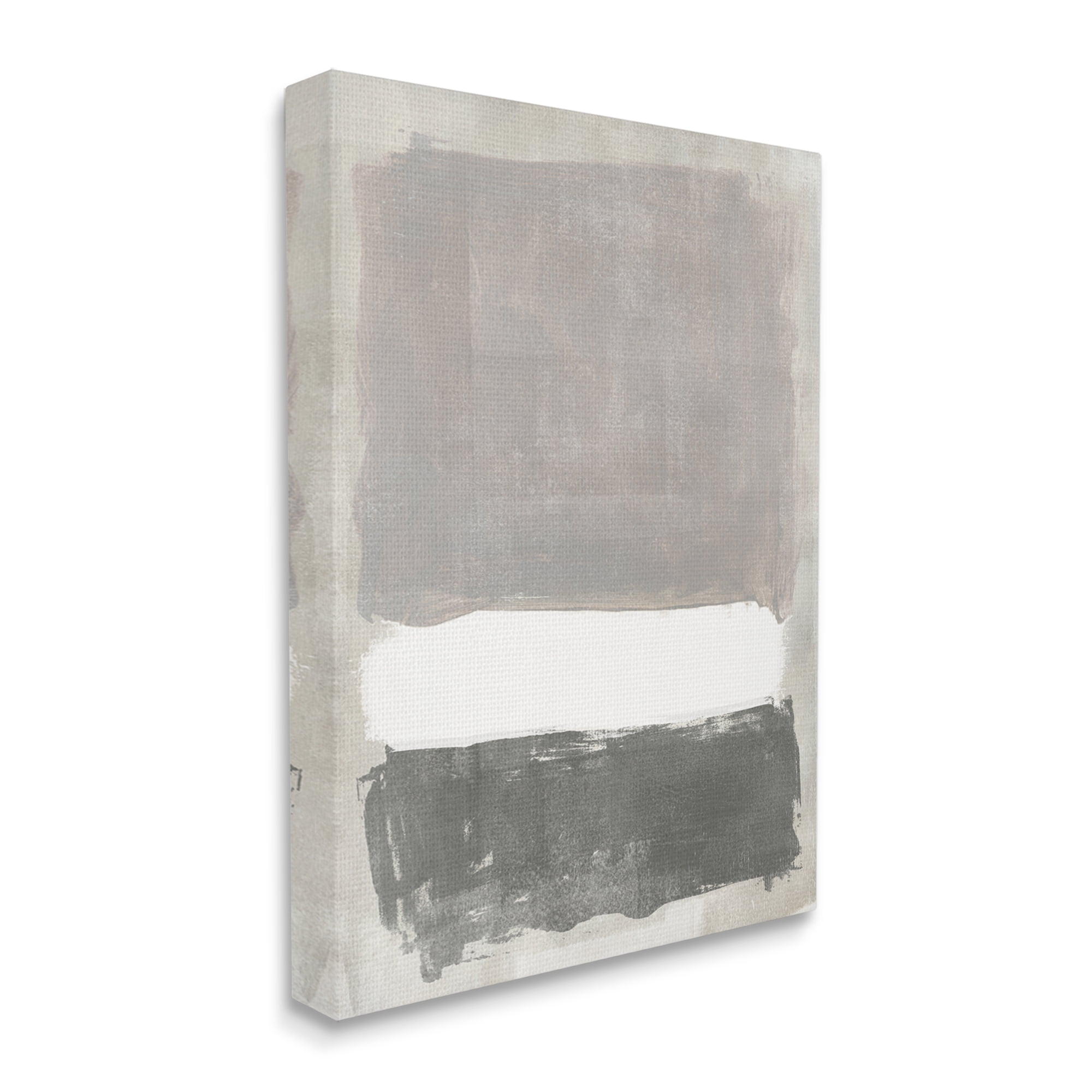 Stupell Industries Abstract Neutral Tones Modern Blocked Shapes Painting Gallery Wrapped Canvas Print Wall Art, Design by Jennifer Paxton Parker