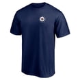 thumbnail image 2 of Men's Navy Winnipeg Jets Number One Dad Logo T-Shirt, 2 of 3