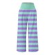 thumbnail image 5 of Puntoco Pantalones Rectos De Cintura Alta Con Bolsillo Y Cintura Elástica, Estampados, Sueltos, Informales, No Posicionados, Para Mujer, Azul Claro M, 5 of 5