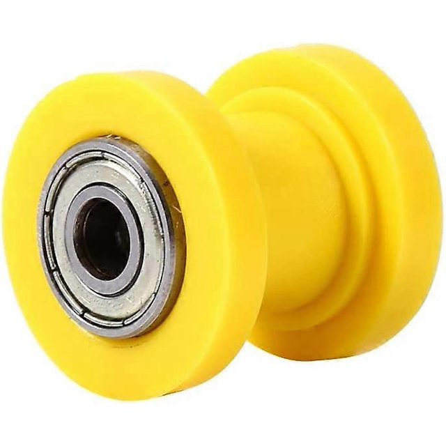 Guía de polea deslizante KAIYANG con rodillo de cadena 10 mm verde amarilla