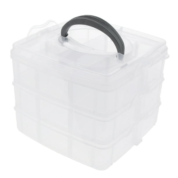 Caja de almacenamiento de 18 compartimentos Sunnimix Estuche de almacenamiento Organizador con divisores
