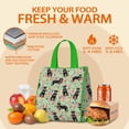 thumbnail image 5 of Rottweiler with Pioneer Flower Insulated Lunch Bag for Women & Adults,Large Portable Soft Cooler Lunch Bag,Thermal Food Storage Tote with Pearl Cotton,8.66L,8.75x5.75x9.5 Inch, 5 of 6