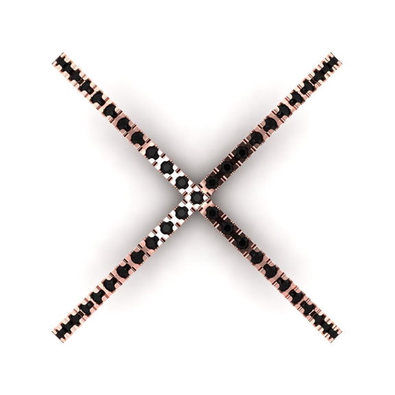 Statement Engagement Ring for Women - 0.245ct Natural Onyx in 18K Rose Gold Promise Ring