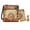 Autumn Capybara Pattern, variant on Uourmeti Watercolor Blue Floral Small Leather Crossbody Bag for Ladies, Adjustable Strap Zipper Purse, Lip Balm Holder for Date Night