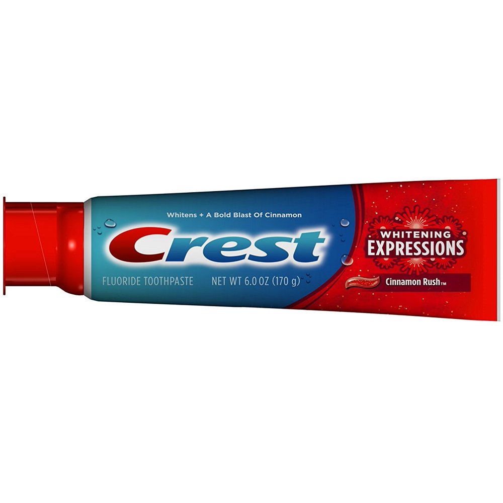 4 Pack Crest Whitening Expressions Toothpaste Cinnamon Rush 6 oz