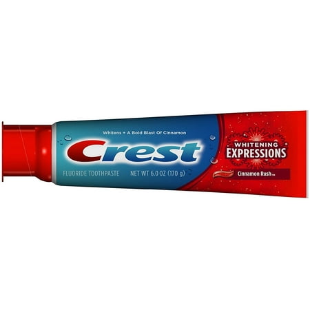 6 Pack - Crest Dentifrice cannelle Expressions blanchissant Rush 6 oz