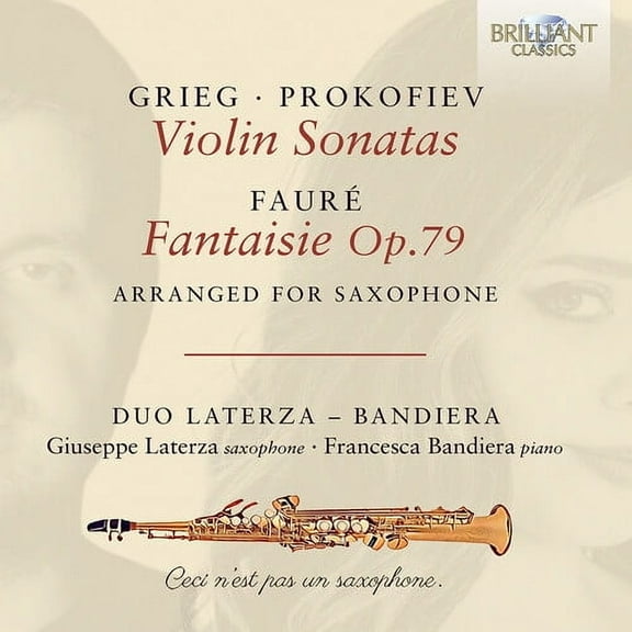 Duo Laterza - Bandieri - Grieg & Prokofiev: Violin Sonatas; Faure: Fantaisie Op.79, arranged for Saxophone - Music & Performance - CD