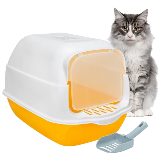 Arenero Cerrado Sanitario Para Gato Con Pala Puerta Abatible