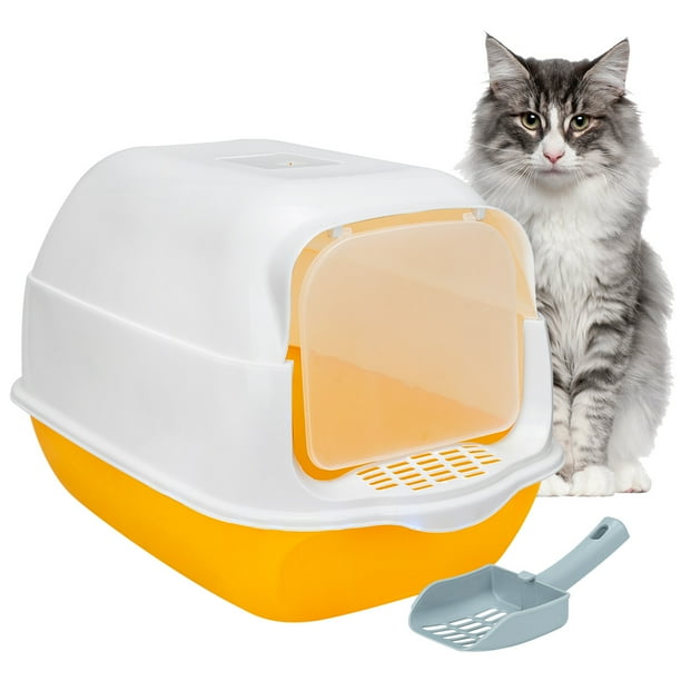 Arenero Cerrado Sanitario Para Gato Con Pala Puerta Abatible
