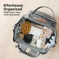 thumbnail image 3 of Baby Diaper Bag Backpack - Large Baby Bag for Boys, Girls, Waterproof Multi Function Travel Diaper Backpack with Changing Pad, Durable Travel Essentials for Moms and Dads (Classic Gray), 3 of 8