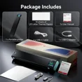 thumbnail image 6 of Phomemo M08D Portable Printer with Touchscreen, Upgraded Bluetooth Wireless Thermal Printer, Inkless Printing for Travel, Supports 8.5"x11" US Letter & A4, Compatible with iOS, Android, PC, Black, 6 of 7