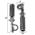 thumbnail image 4 of Krator Chrome Foot Pegs with 1-1.25" Inch Engine Guard Clamps, Anti-Vibrate, Foldable, Compatible with 2009-2015 Yamaha XVS950 V Star 950, 4 of 7