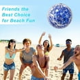 thumbnail image 5 of PRETXORVE PVC Inflatable Beach Ball Pearl Transparent Beach Ball Water Entertainment Toys Outdoor Floating Sports Ball, 5 of 9