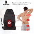 thumbnail image 2 of BestMassage MassageSeat Cushion with Heat Therapy 8 Motor Vibrations 4 Modes 3 Speed,Black, 2 of 7