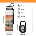 thumbnail image 3 of Sea Moutain Boat Ship Sports Water Bottle Portable Travel Mug 32oz BPA Free Leak Proof Straw Transparent Tritan for Gym Yoga Cycling Camping, 3 of 7