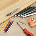 thumbnail image 5 of Lápiz mecánico Uxcell de 5.6mm, lápiz marcador de agujero profundo, lápices de construcción de madera de alta resistencia con 4 recargas para arquitecto de lápiz, negro, 5 of 5