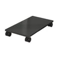 thumbnail image 2 of Esquirla Desktop CPU Wooden Rolling Stand Mobile Computer Stand for Room School Black, 2 of 8