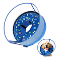 thumbnail image 1 of Collar Inflable Con Isabelino A Prueba Lamer P/perro Gato Xtellar azul, 1 of 4