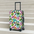 thumbnail image 5 of Yiaed Watercolor Flowers Print Travel Luggage Cover Suitcase Protector Fits 18-32 Inch Luggage Wheel Covers Patterned Elastic Luggage Anti-scratch（No luggage）-Medium, 5 of 5