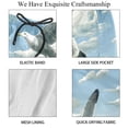 thumbnail image 4 of luoweisi Men's Beach Shorts Quick Dry Swim Trunks with Mesh Lining Seagull XL, 4 of 5