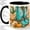 Black, variant on Western Boots Accent Mug, 11oz Ceramic Coffee Cup for Fall Decor